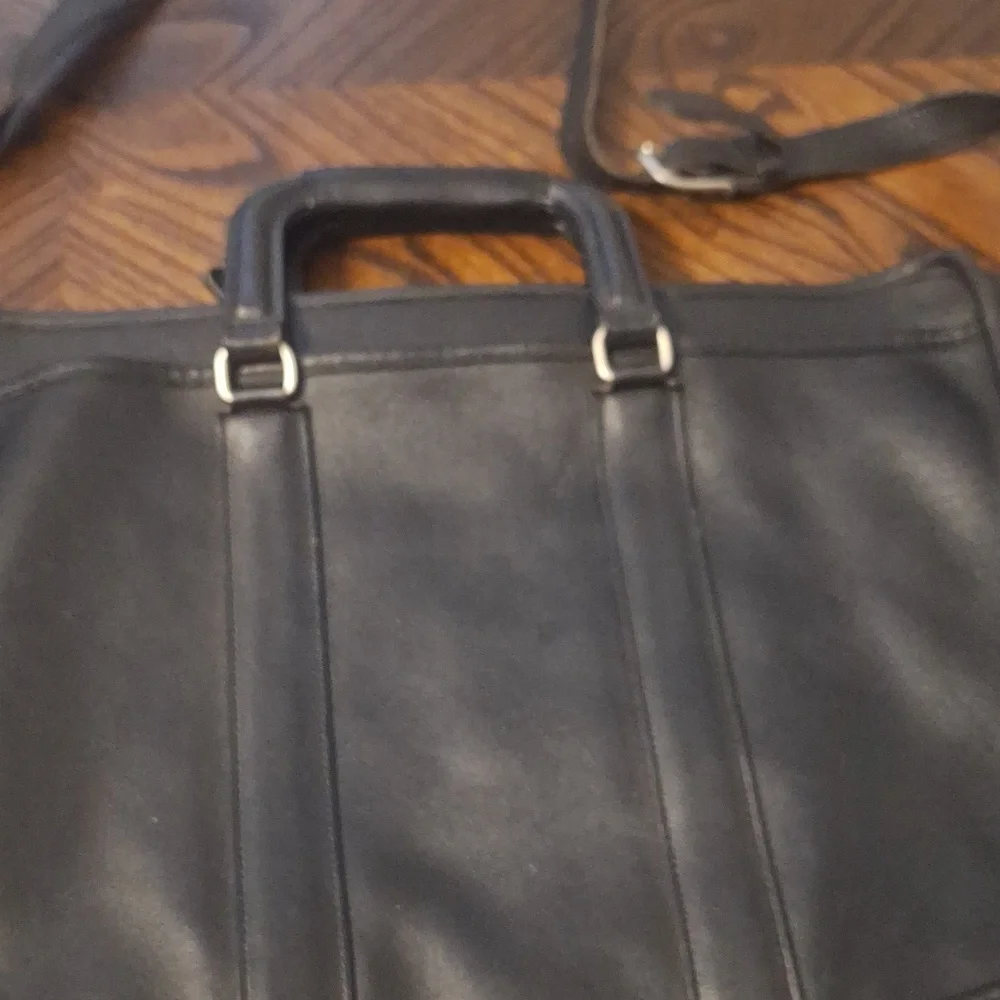 Black Leather Shoulder Bag